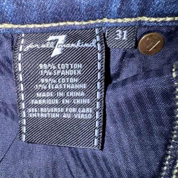 7 For All Mankind B(air) High-Waist Skinny Jeans Size 31 - Picture 5 of 9